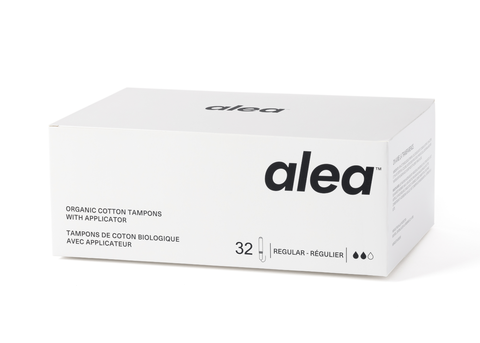 Alea Organic Cotton Tampons with Cardboard Applicator